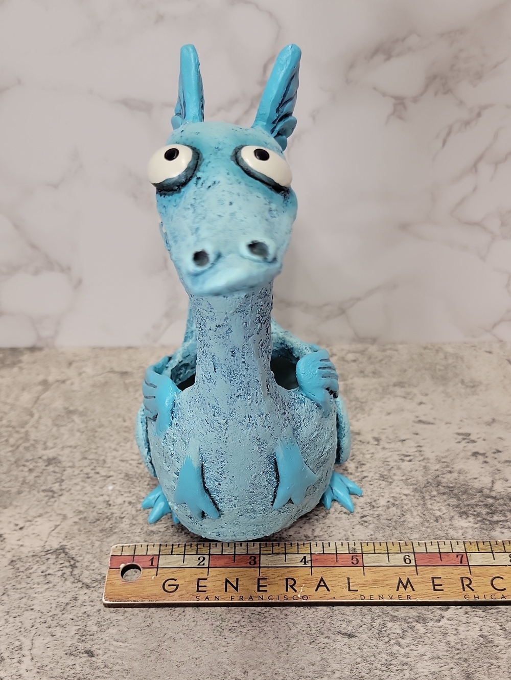 Drake The Teal Dragon Planter - Picture 10 of 12